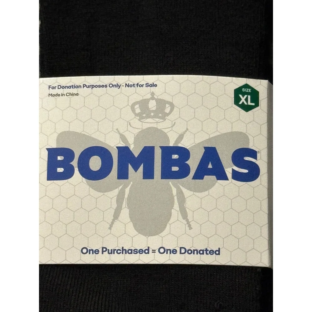 Bombas Men's Black XL‎ Socks Crew Performance Dress Socks 3 Pairs